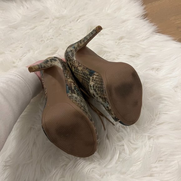 EUC Zigi Soho Faux Snakeskin Martyr Pumps Sz 7 - Picture 5 of 7